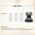 thumbnail image 7 of YiZYiF Kids Girls Halloween Carnival Circus Clown Costume Stripes Checkerboard Print Tutu Dress Leotard Dancewear Black 14, 7 of 7