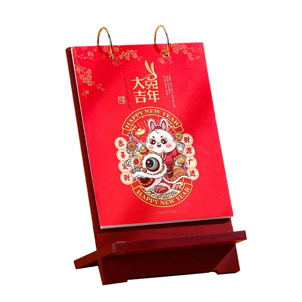 chaoma-2023-calendar-planner-wood-display-holder-monthly-calendar