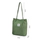 thumbnail image 2 of Bolso de mano de pana lindos bolsos de mano para mujer bolso de hombro con bolsillo interior para el trabajo, playa, viajes y compras (verde Matcha), 2 of 5
