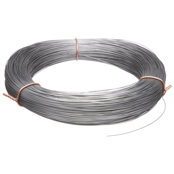 High Carbon Steel Wire, Mill Finish #2B (Smooth) Finish, Grade #2B Smooth, Full Hard Temper, Meets Astm A228 Specifications, 0.016" Diameter, 1464' Length, Precision