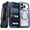 Blue, variant on Rome Tech Defender Crystal Case With Invisible Magsafe For Apple iPhone 17 Pro Max - Blue