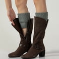 thumbnail image 3 of Guardurnaity 2 piezas calentador de piernas funda de calcetín diseño grueso mantener el calor accesorios al aire libre funda de calcetín de moda calcetines Accesorios de calzado Negro Guardurnaity AP013908-01, 3 of 6