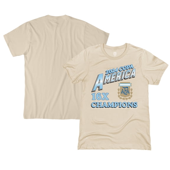Men's 1863FC Cream Argentina National Team 16-Time Copa America Champions T-Shirt