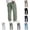 Black, variant on Men Drawstring Waist Vertical Thick Corduroy Multi Patch Cargo Straight Pants Warm Vintage Autumn Winter Street Loose Fit Trousers Black S