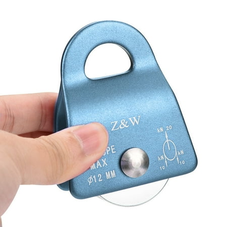 20KN Rock Climbing Climb Mobile Side Pulley Single Micro Prusik Minding Pulley
