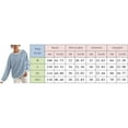 thumbnail image 5 of Vedolay Women Tops Women's Fall Fashion Sweatshirt Long Sleeve Pullover Casual Top,Blue M, 5 of 5