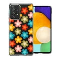 thumbnail image 1 of MUNDAZE Samsung Galaxy A52 Groovy Gradient Retro Color Flowers Double Layer Phone Case Cover, 1 of 3