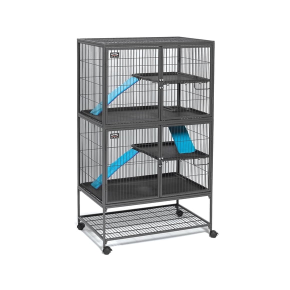 MidWest Homes for Pets Cage Double de Luxe pour Petit Animal Ferret Nation, Cage Assemblée Mesure 91,4 cm x 61 cm x 160,02 cm, Quartz Gris, Modèle 182