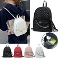thumbnail image 3 of Victoria's Secret VS v Patrón De Cuero Pequeña Mochila Remache Cadena Decoración Mini Mujeres Casual Bolsa De La Escuela, 3 of 4