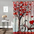 thumbnail image 2 of Autua Hearts Tree Chic Modern Bathroom Decor Shower Curtain with Hooks and Waterproof Fabric, HD Print, Easy Installation - Bathroom Decoration 69"x72, 2 of 7