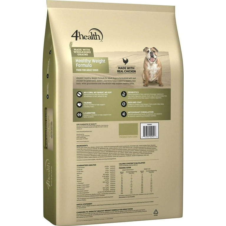 4health 2125 Wholesome Grains Healthy Weight Chicken Formula Dog