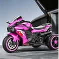 thumbnail image 4 of HNH 12V Ride on Motorcycle with Remote Control for Children, Battery Powered Kids Motorcycle 4Mph, 100Lbs Max, 4 of 8