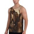 thumbnail image 2 of Daiia Western Skull Cowboy Printed Men's Quick Dry Fit Muscle Tank Top Slim-Fit Tank Workout Tank Top Lightweight Sports Tank Top-X-Large, 2 of 7