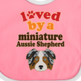 thumbnail image 4 of Inktastic Miniature Australian Shepherd Mini Aussie Boys or Girls Baby Bib, 4 of 4