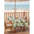 thumbnail image 2 of Outdoor Tablecloth with Umbrella Hole for Patio/Picnic/Party/Camping, Sage Green Children's Day Waterproof Table Cloth Rectangle Table Cover Washable, Car Tree Stars Modern Abstract Art (54"x 80"), 2 of 8