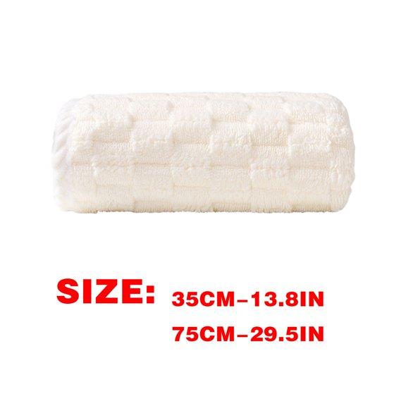 Large Bath Towels Yunduoge Velvet 35X75cm Large Size Bath For Home Adults Thickened Water-Absorbent And Soft Soft Bath Towels