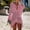 Pink, variant on Womens Tops Casual Plus Size Loose Women's Summer Swimsuit Bikini Trendy Sun Protection With Flared Sleeves Beach Swimwear Cover Up Knitted Cover Up For Women 2022