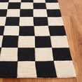 thumbnail image 3 of SAFAVIEH Martha Stewart Chelsea Checkered Area Rug, Black/Beige, 4' x 6', 3 of 5