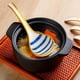 thumbnail image 2 of 4 Uds cuchara de sopa de cerámica ramen mango extendido cuchara pequeña cuchara curva vajilla, 2 of 6