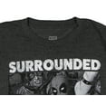 thumbnail image 3 of Marvel Men's Deadpool Surrounded By Greatness Crackle Design Adult Short Sleeve T-Shirt, 3 of 5