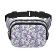 thumbnail image 1 of Balery Lavender Flowers Mochila Cinturón para Mujeres y Hombres, Bolsa de Cintura Impermeable de Doble Capa con Correa, 1 of 9