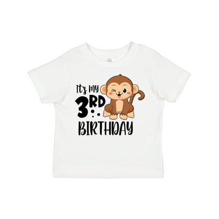 

Inktastic Monkey Its My 3rd Birthday Boys or Girls Toddler T-Shirt