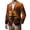Earthy Yellow, variant on Halloween Corduroy Suit Coat for Men Retro Creepy Halloween Art Graphic Three Button Halloween Party Blazer