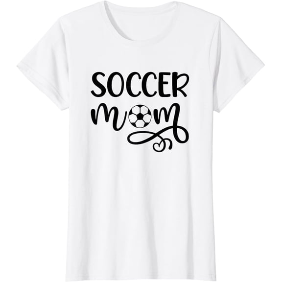Cute Soccer Mom Soccer Game Mother's Day Mom Mama Design T-Shirt