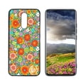 thumbnail image 1 of Compatible with LG Solo LTE Phone Case, Retro-Groovy-Floral-Hippie12 Case Men Women, Flexible Silicone Shockproof Case for LG Solo LTE, 1 of 1