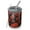 Halloween Red Pumpkins, variant on 12oz Coffee Tumblers Halloween Red Pumpkins Pattern Stainless Steel Vacuum Insulated Travel Tumbler Coffee Cups Mug with Lid and Straw with Cleaning Brush for Cold & Hot Drinks