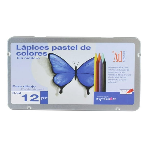 Lápices Pastel De Colores Sin Madera Profesional ATL