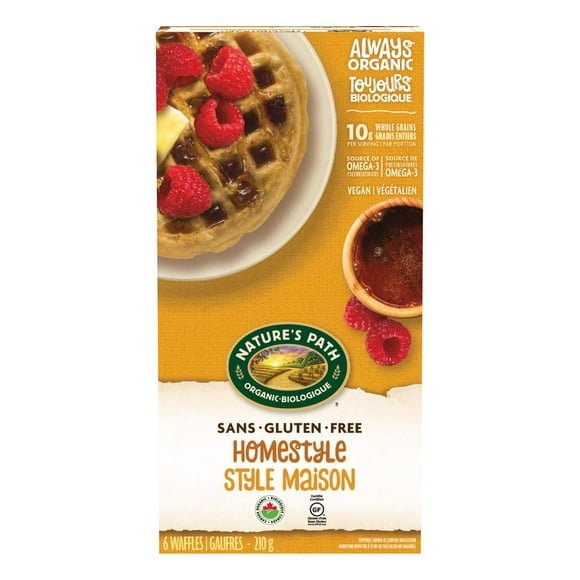 Nature's Path Organic Homestyle Waffles, Pack of 6, 210 g