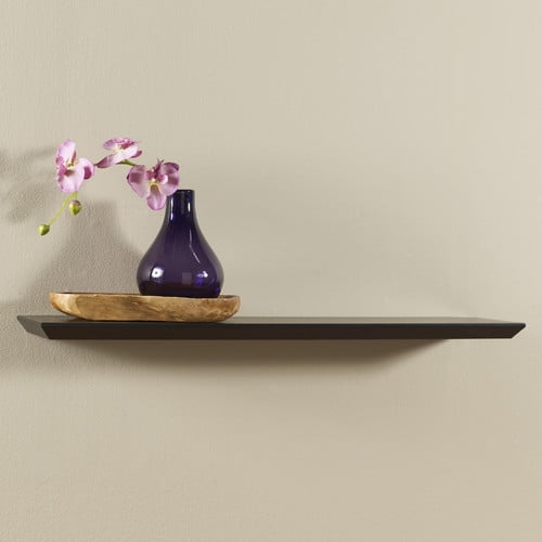 36 In x 8 In x 1.25 In Angular Bracketless Shelf (Black)