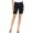 Black, variant on NYDJ Womens Ella High Rise Midi Denim Shorts Secret Garden 16