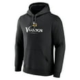 thumbnail image 2 of Men's Black Minnesota Vikings Primary Logo Team Lockup Fitted Pullover Hoodie, 2 of 3