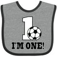 thumbnail image 3 of Inktastic First Birthday Soccer 1 Year Old Boys or Girls Baby Bib, 3 of 4