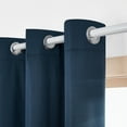 thumbnail image 5 of ZOPZO Thermal Insulated 100% Blackout Curtains, Navy Blue, 38W x 72L Inch, Energy Efficient Noise Reducing Drapes for Home Office, 2 Panels, 5 of 7