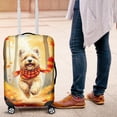 thumbnail image 4 of Welcome Fall Cairn Terrier Strolling Through the Autumn Maple Forest Travel Luggage Cover Cairns Dog Lover Suitcase Dust Protective Decor - 12012, 4 of 5