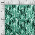 thumbnail image 2 of oneOone Cotton Cambric Sea Green Fabric Watercolor Leaf Quilting Supplies Print Sewing Fabric By The Yard 42 Inch Wide, 2 of 4