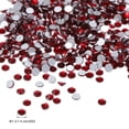 thumbnail image 2 of Uxcell 1440Pcs Glass Diamante Rhinestone, Man Made Gems Dark Red 1.3-1.4 mm, 2 of 6