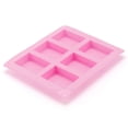 thumbnail image 4 of KOHAND 6 Pack of 6 Cavity Silicone Soap Molds, 9 x 8 inch Rectangle Silicone Soap Mold for Soap, Blue, Pink, Purple, 4 of 5