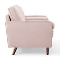 thumbnail image 4 of Modway Valour Performance Velvet Loveseat in Pink, 4 of 8