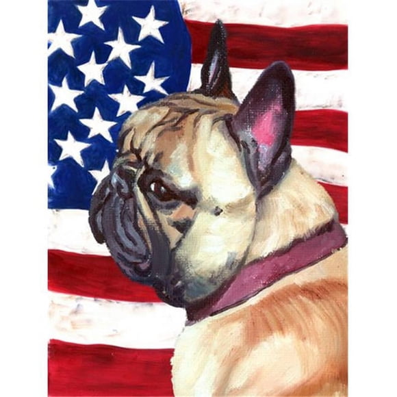 Carolines Treasures LH9545GF French Bulldog Frenchie Usa Patriotic American Flag Flag Garden Size