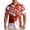 08-White, variant on IWRICH Men's Hawaiian Shirts Casual Canadian Maple Leaf Print Shirts Short Sleeve Button down Shirts 19-Red XL