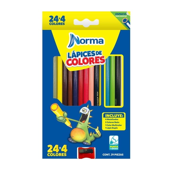 Colores Norma 24 + 4 Piezas