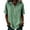 Green, variant on Women's Hooded Zip Front Pullover Shirt Striped Loose Short Sleeve Hoodies Casual Drawstring Lightweight Tops
