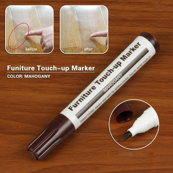 Wooden Furniture Touch Up Paint Pen, Wooden Door Color Repair Pen Office Pens, 1X Pen Pen, Brown