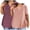 Pink, variant on Staron Women's Casual Oversized T-Shirt 2-Pack V-Neck Short Sleeve Solid Color Loose Comfy Plus Size Basic Top, White L