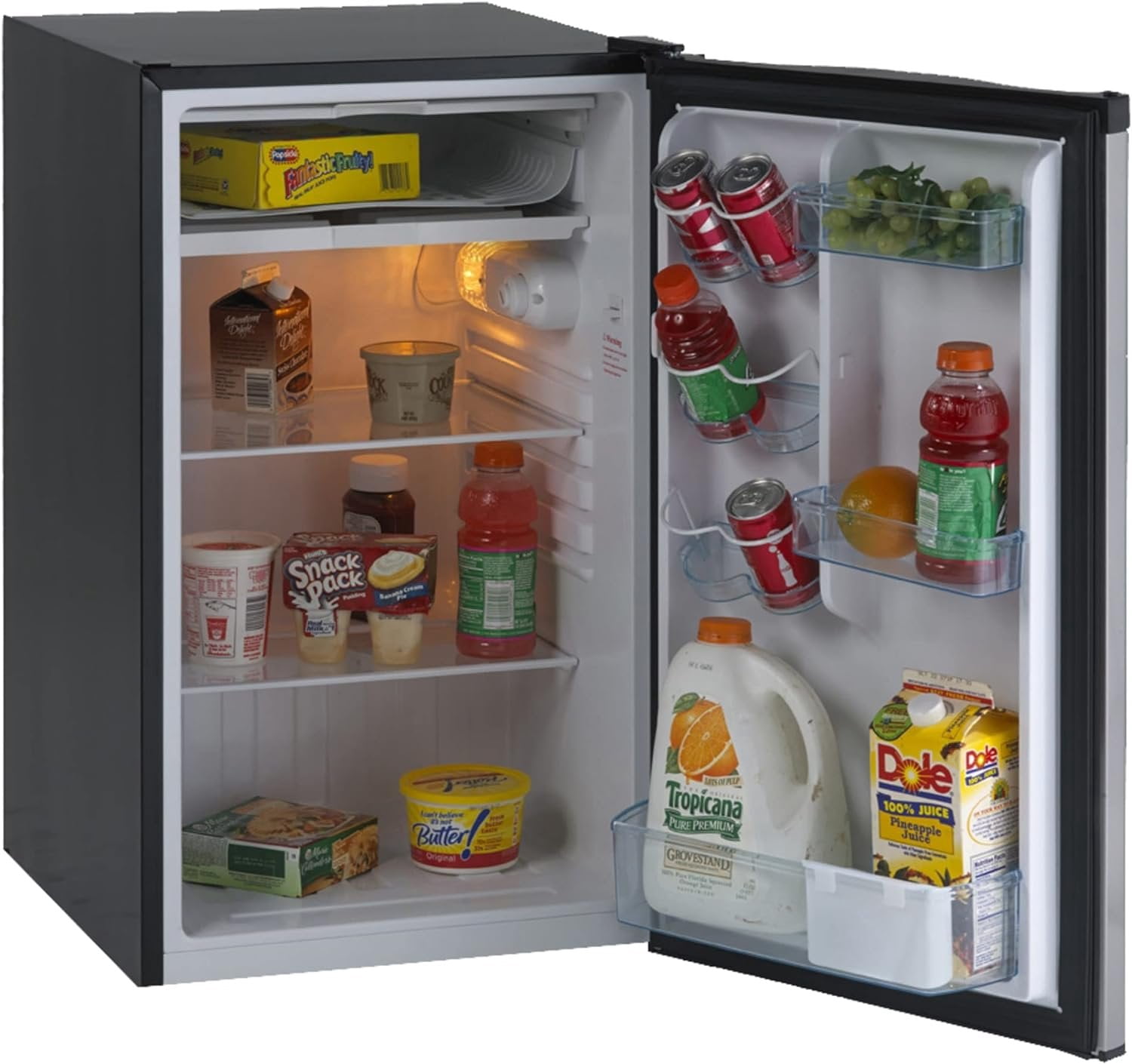 Avanti 4.4 cu. ft. Compact Refrigerator, Mini-Fridge, in Stainless Steel RM4436SS