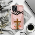 thumbnail image 5 of God Cross Phone Case – Christian Floral Faith Cover with Heart and Scripture-Inspired Design Compatible with iPhone 16 15 14 13 12 11 Pro Max, 5 of 6